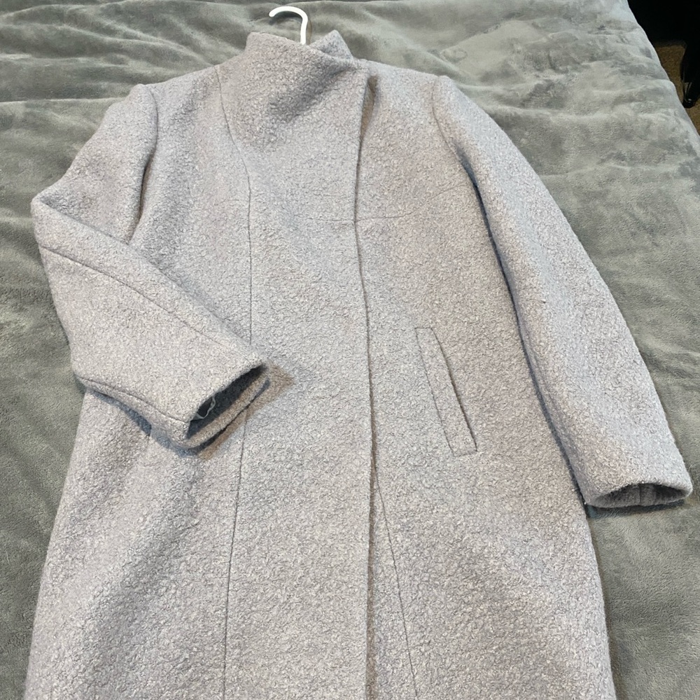 Kenneth Cole New York boucle wool blend coat